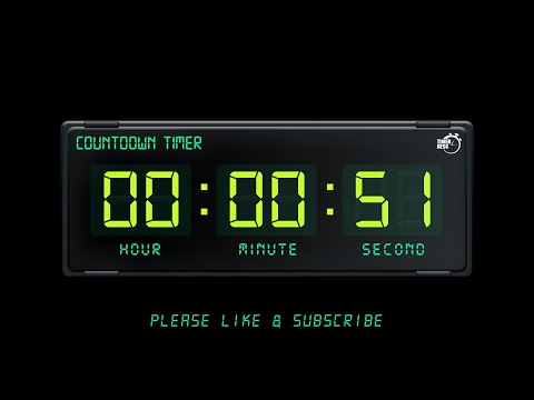 51 SECONDS TIMER - 1080p - COUNTDOWN TIMER