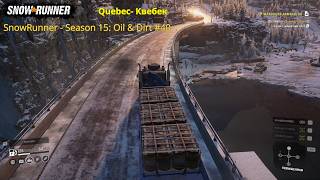 SnowRunner - Season 15: Oil & Dirt Прохождение #40( Восточный завал ) Quebec