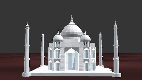 Taj mahal model animated //prisma 3d //WhatsApp stutus#whatsappstatus#edit#animation#tajmahal#model