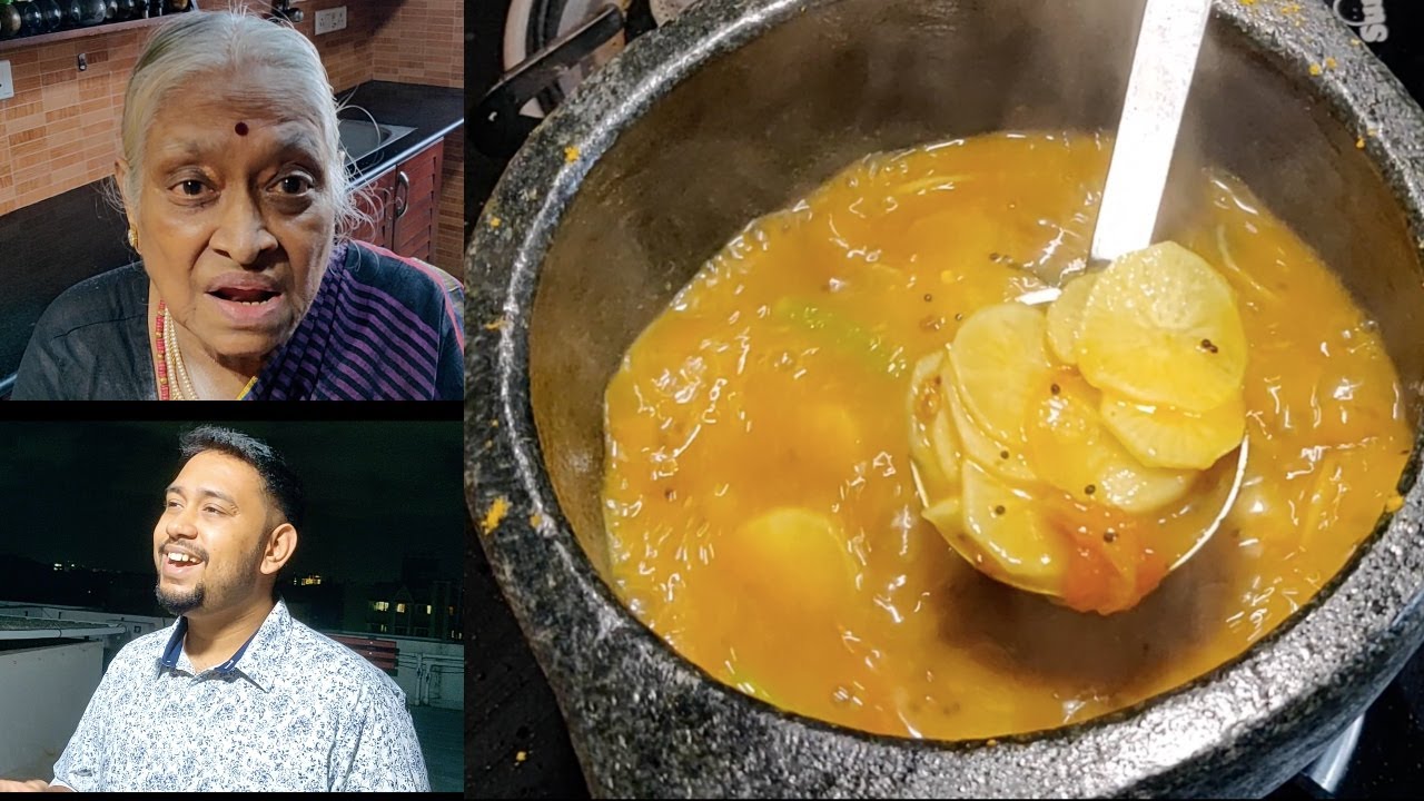 MULLANGI SAMBAR | Radish Sambar |மிக சுவையான,ருசியான முள்ளங்கி சாம்பார் | Shantha Paati,R.P. Shravan