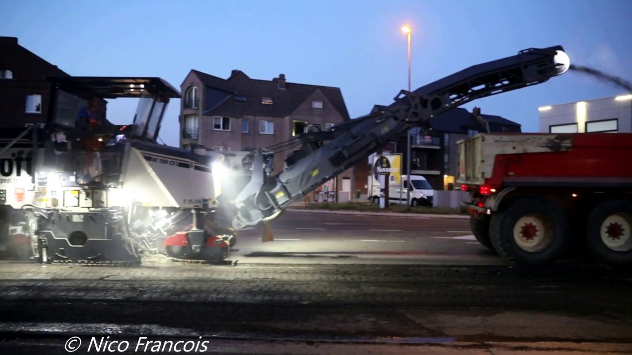 NACHTELIJKE ASFALTVERNIEUWING ALBERTWAL - ELISABETHWAL