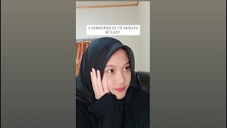 KULIAH DI UT KOK CUMAN 2 BULAN? #universitasterbuka #mahasiswaut