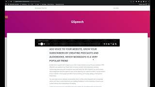 WordPress Text to Speech Plugin by GSpeech - Full Player (AI voices) : Installation Guide