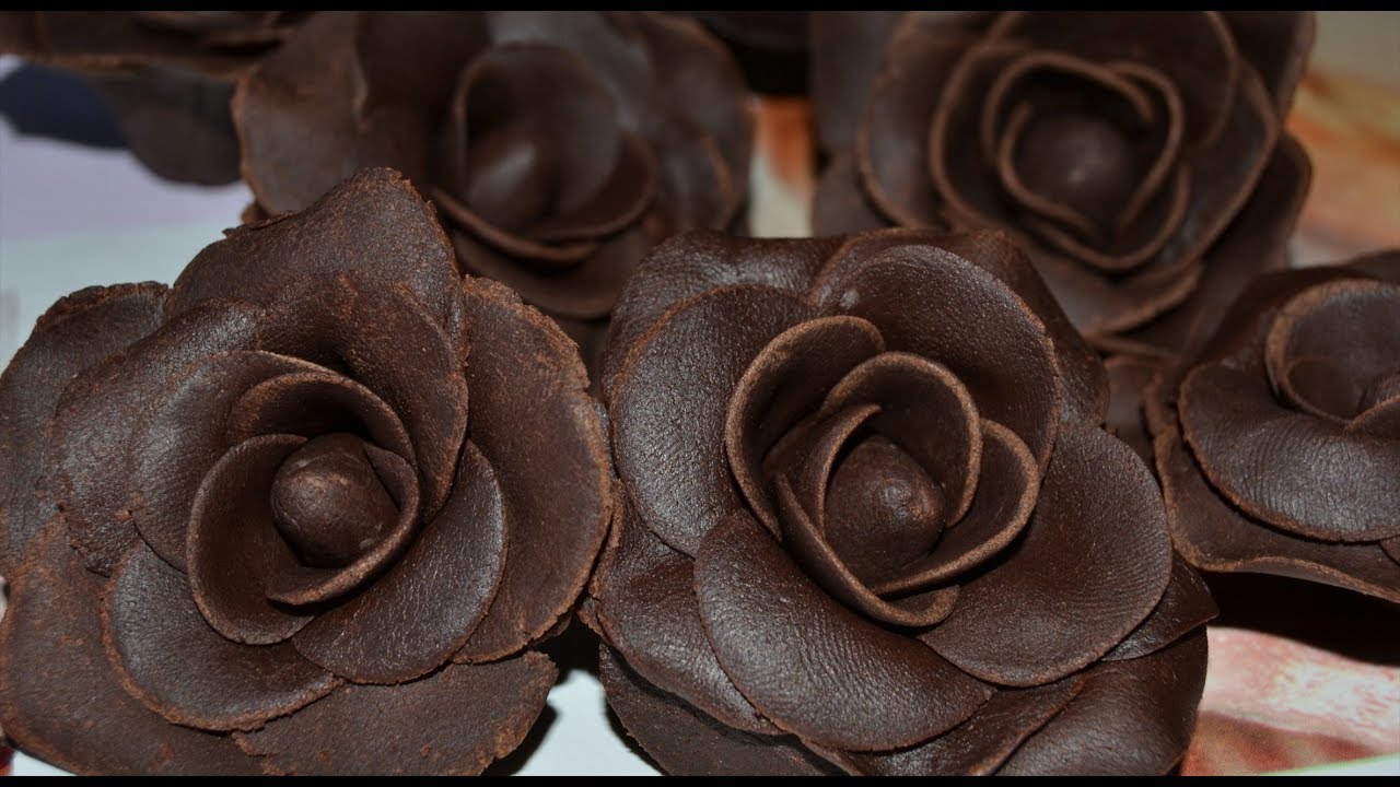 Chocolate para modelar ROSAS DE CHOCOLATE La Cocina de Sara YouTube