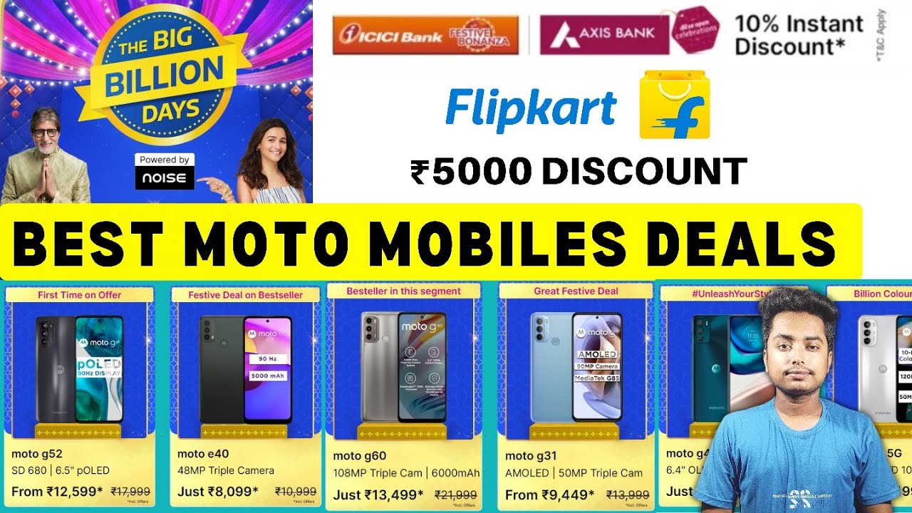 Best MOTO Mobiles Deals In Flipkart Big Billion Day 2022 BBD Sale On
