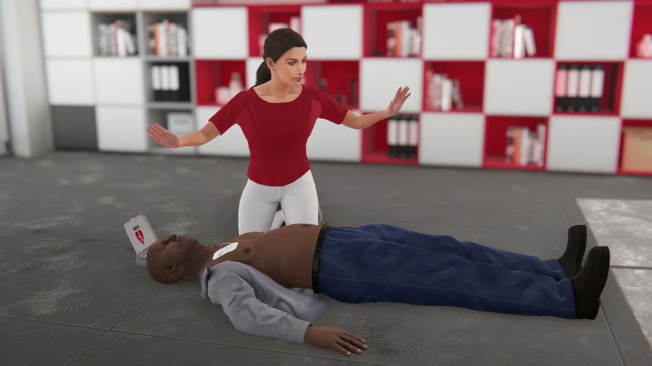 How to perform hands-only CPR with an AED device