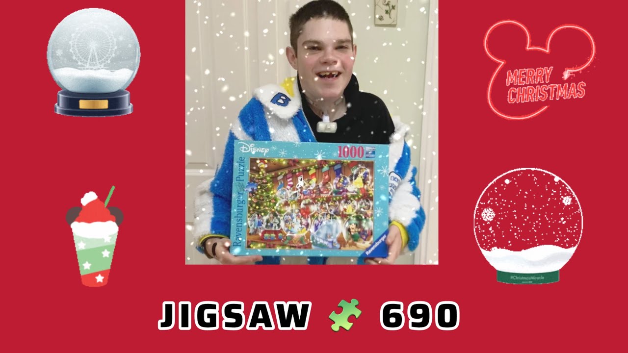 Matty’s time lapse puzzles JIGSAW 690 Disney Snow Globes Ravensburger ...