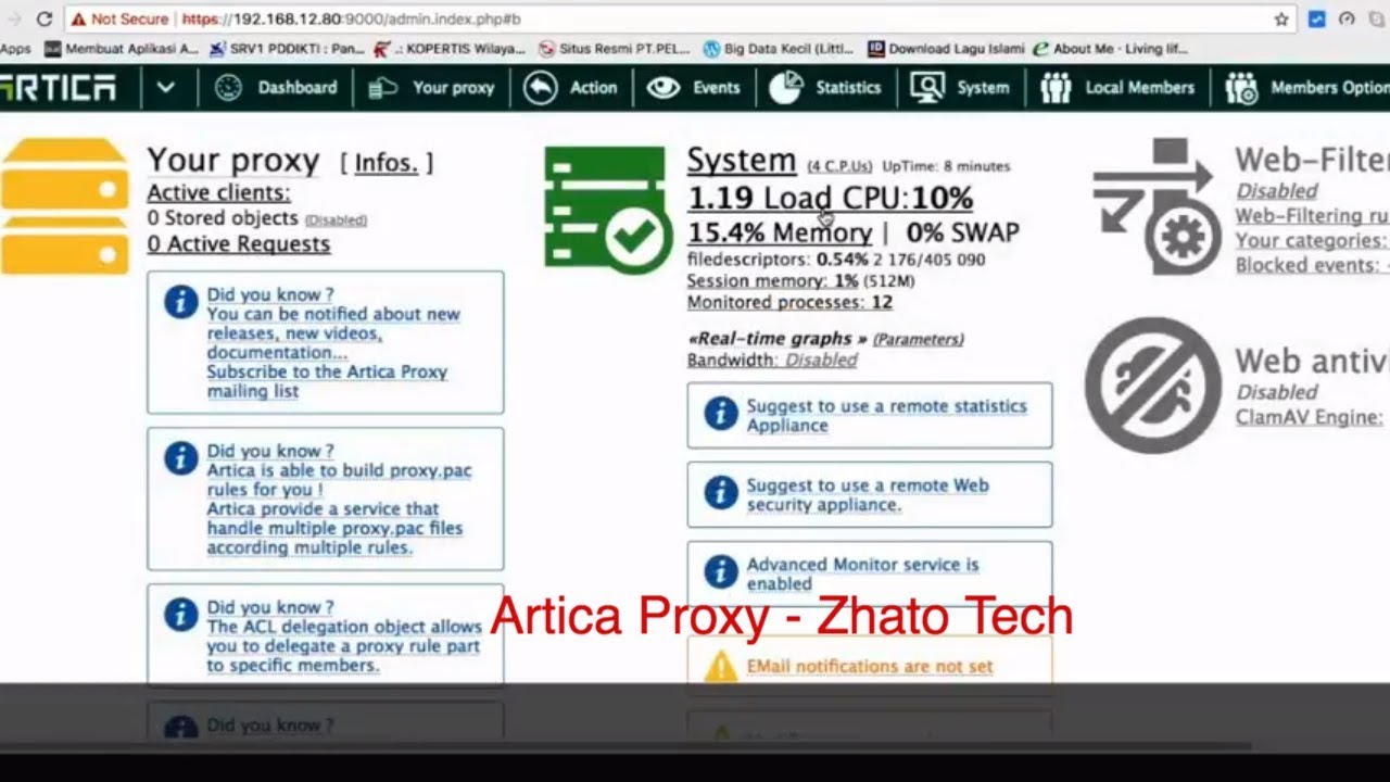 Install Artica Proxy pada Server Proxmox - YouTube