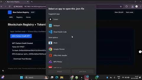 BLOCKCHAIN BASED BLUE CARBON REGISTRY & MRV SYSTEM