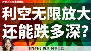 【港股】做空止盈部分盈利7% ，阿里财报后大跌，如何应对？｜3月19日复盘 #恒生指数 #恒生科技 #腾讯 #阿里巴巴