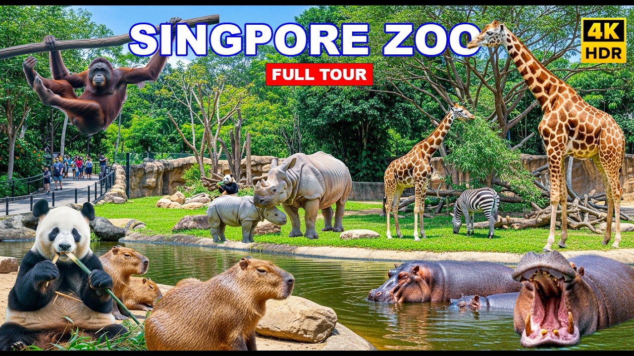 🐼 Singapore Zoo Full Tour | Amazing Rainforest Wonderland | A paradise for Wildlife Lovers🇸🇬🦁🦧