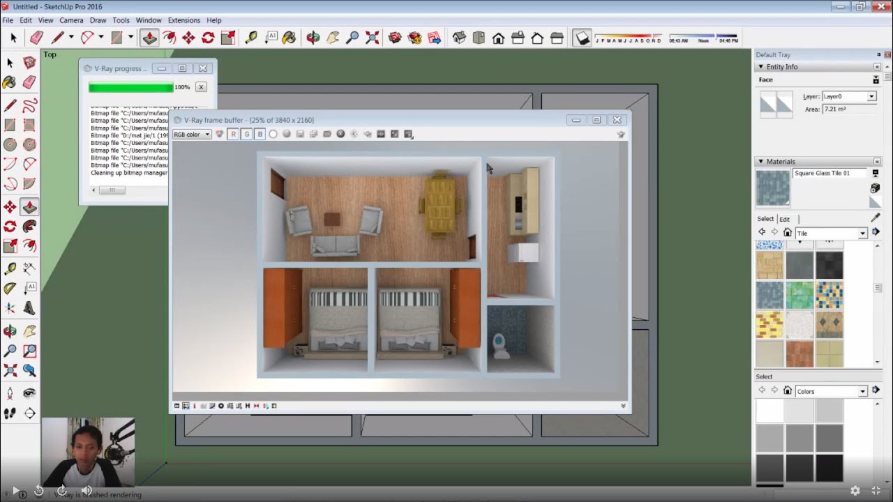 Sketchup Basic 3D Floor Plan For Beginner | Live Streaming - YouTube