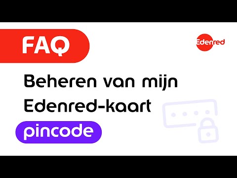 FAQ - Beheren van mijn Edenred-kaart pincode