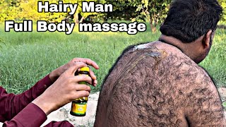 ASMR | HAIRY MAN SPECIAL MASSAGE | ASMR SATISFYING MASSAGE || FULL BODY OILY MASSAGE ON DEMAND