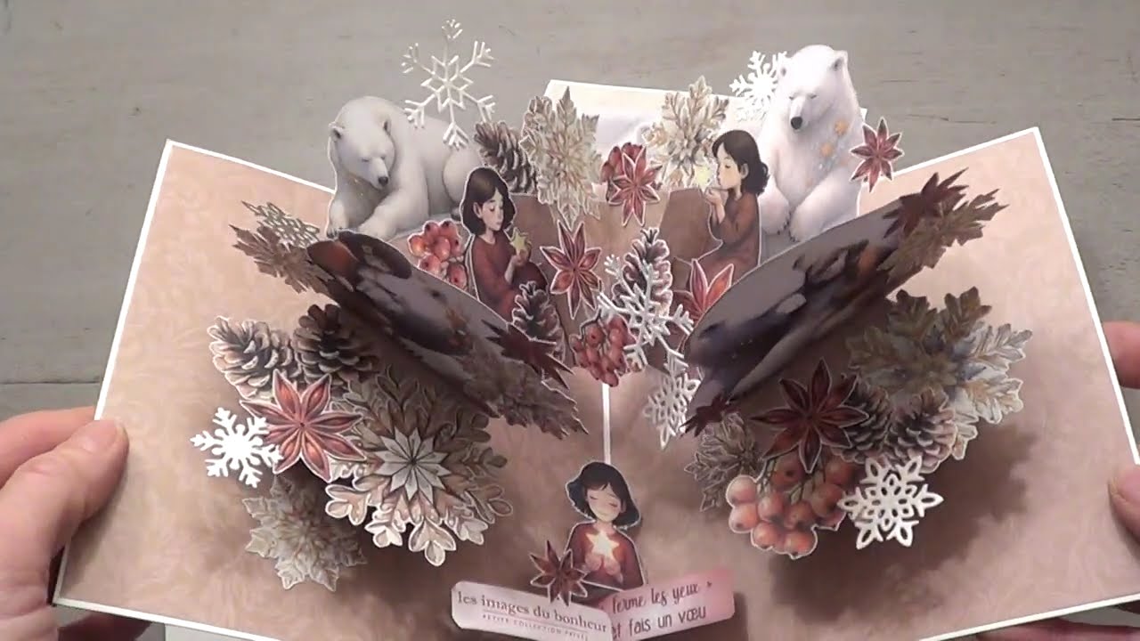 4 cartes pop up 