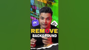How to Remove Background in Video #greenscreen #removebackground #aitools #ai #premierepro #editing