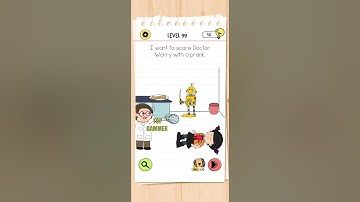 Brain test 4 level 99 gameplay walkthrough Solution