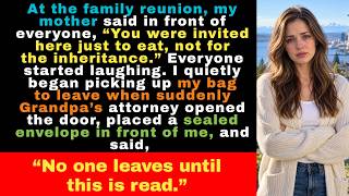 My Mom Said I Was Only Invited to Eat—Then Grandpa’s Attorney Read the Inheritance Letter