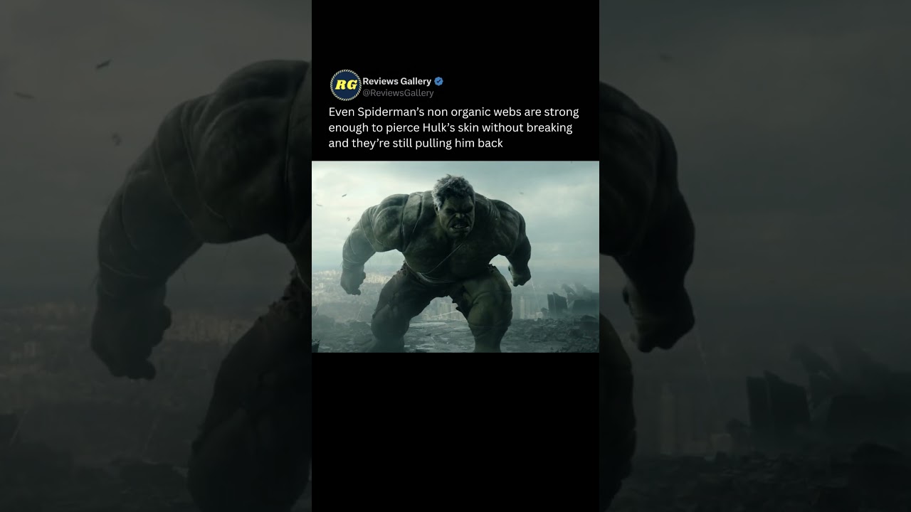 Wait… Spider-Man’s Webs Can Pull Back the Hulk?  #hulk #spidermanbrandnewday