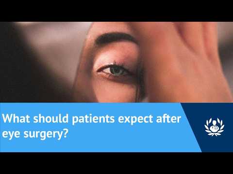 What should patients expect after eye surgery