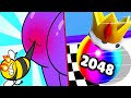 Help Monster 3 Tricky Puzzle vs Ball Merge 2048 - All Levels Gameplay (Android,iOS) Part 2