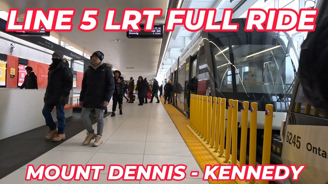 Поездка по линии легкорельсового транспорта Eglinton Crosstown: скоростные тоннели против движени...