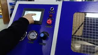 PLC control burst pressure test bench