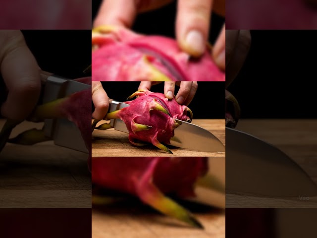 Hypnotic ASMR Slicing Dragon Fruit 🔪✨ #dragonfruit #asmr #oddlysatisfying