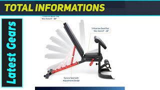 Marcy Adjustable Weight Bench: Amazing Full-Body Home Gym Powerhouse!
