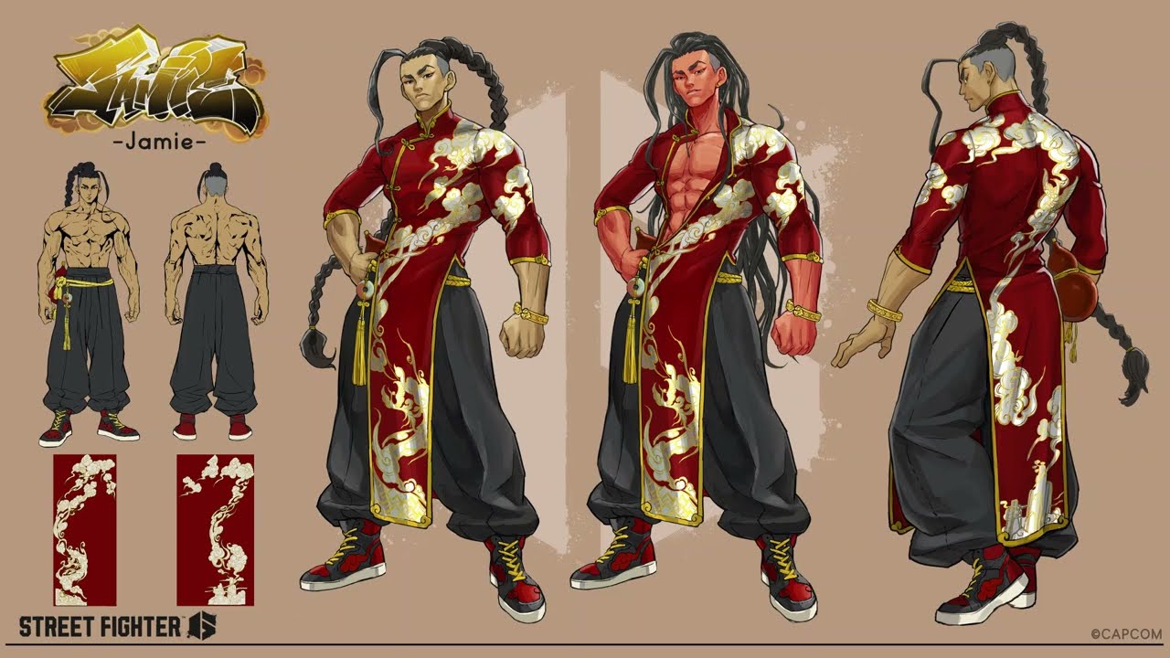STREET FIGHTER 6 - Showcasing Jamie's New Outfit 3 Concept Art
