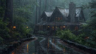 Say Goodbye to Insomnia and Relax with Heavy Rain in the Forest | Natural Sounds for Deep Sleep