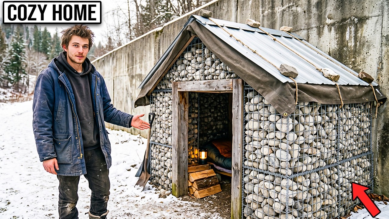 Homeless Boy Filled Wire Cages With River Rocks and Built Walls That Stored Heat All Night