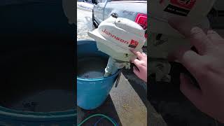 1963 jw-19 johnson 3hp outboard motor #aomci #propellerhead #fishing