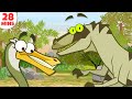 Dinosaurs Cartoons For Kids To Learn & Enjoy | Learn Dinosaur Facts by HooplakidzTV