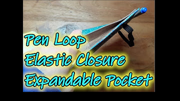 Pen Loop | Elastic Closure | Expandable Pocket | Bullet Journal DIY | MelPinkBuJo