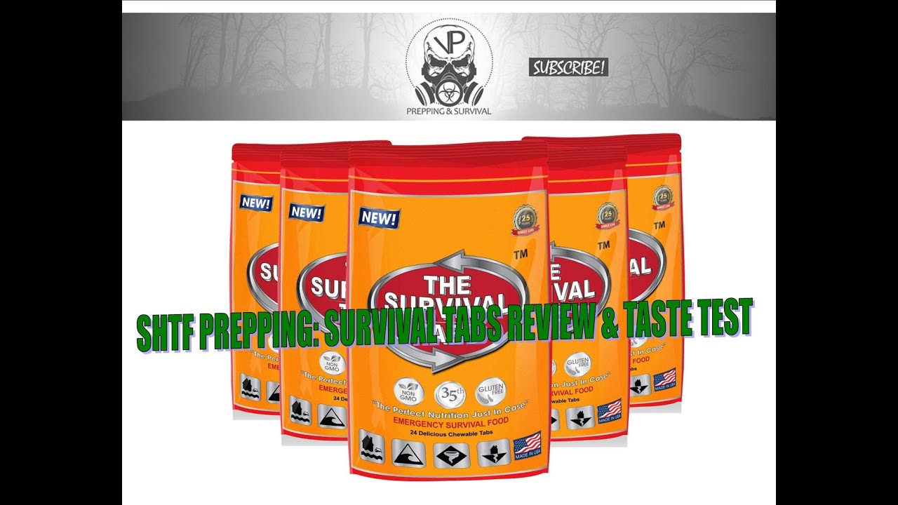 SHTF Prepping: Survival Tabs review and taste test - YouTube