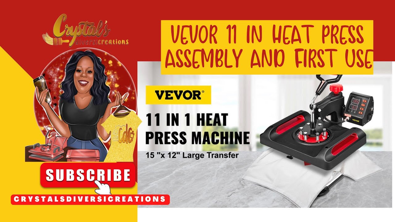 VEVOR 11 in 1 Combo Heat Press 15x12 Sublimation Machine T-Shirt Mug Hat  Plate