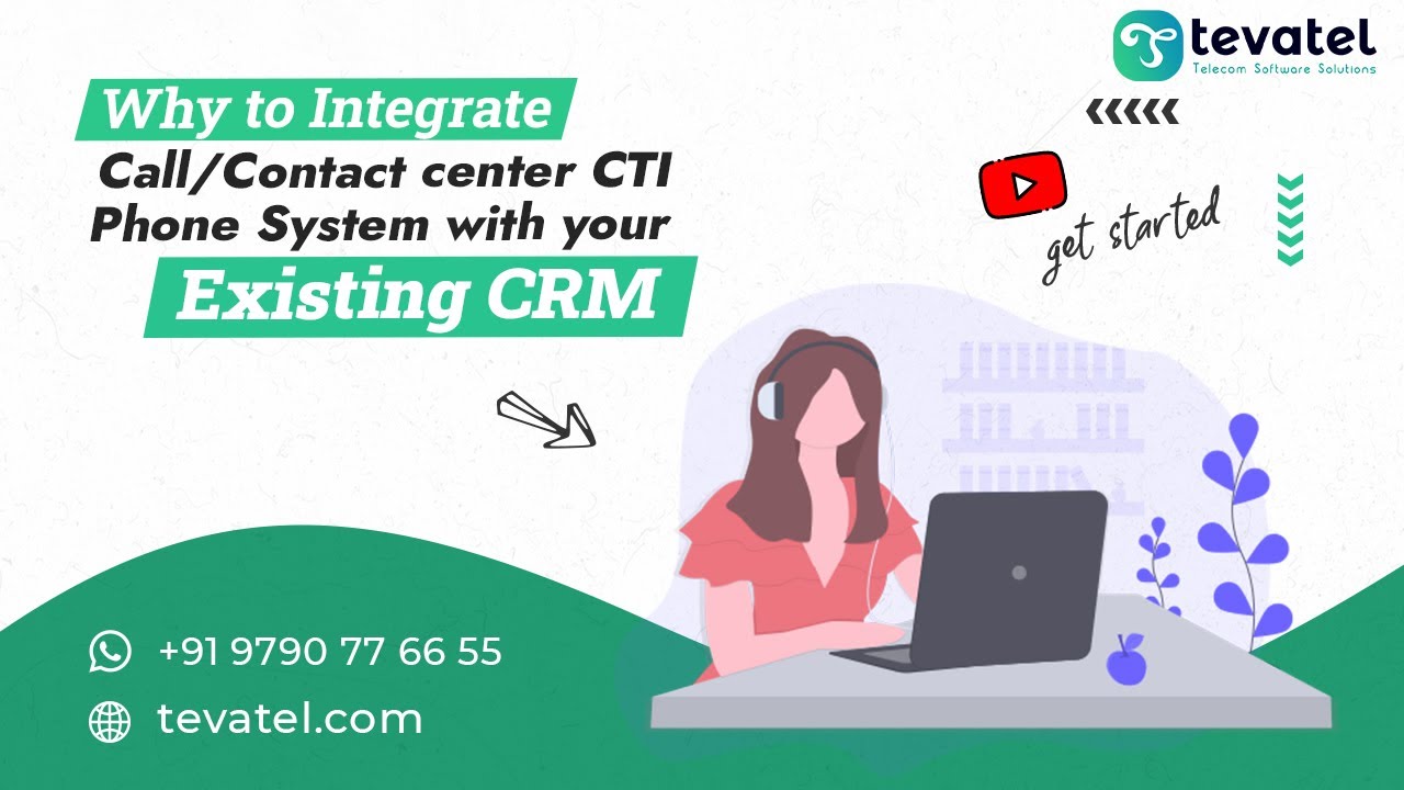 Why Integrate Call Contact Center CTI Phone System with Your Existing CRM for Business using any CRM
