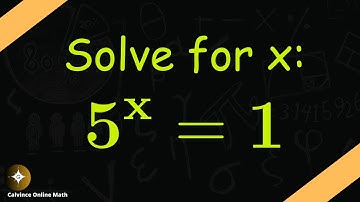 Mastering IGCSE Mathematics: Solving Exponential Equations | Solve for x in 5^x=1