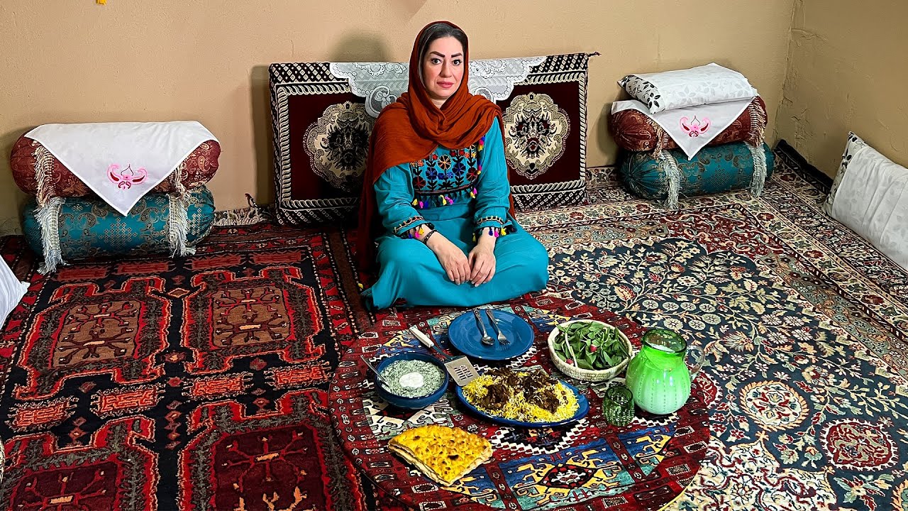 Cooking Tahchin Goosht or. an original dish from Varamin | Rural Cookery