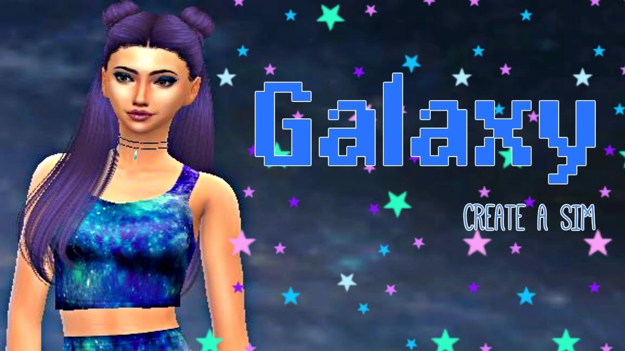 Sims 4 Create A Sim Galaxy 🌌 Cc List Youtube