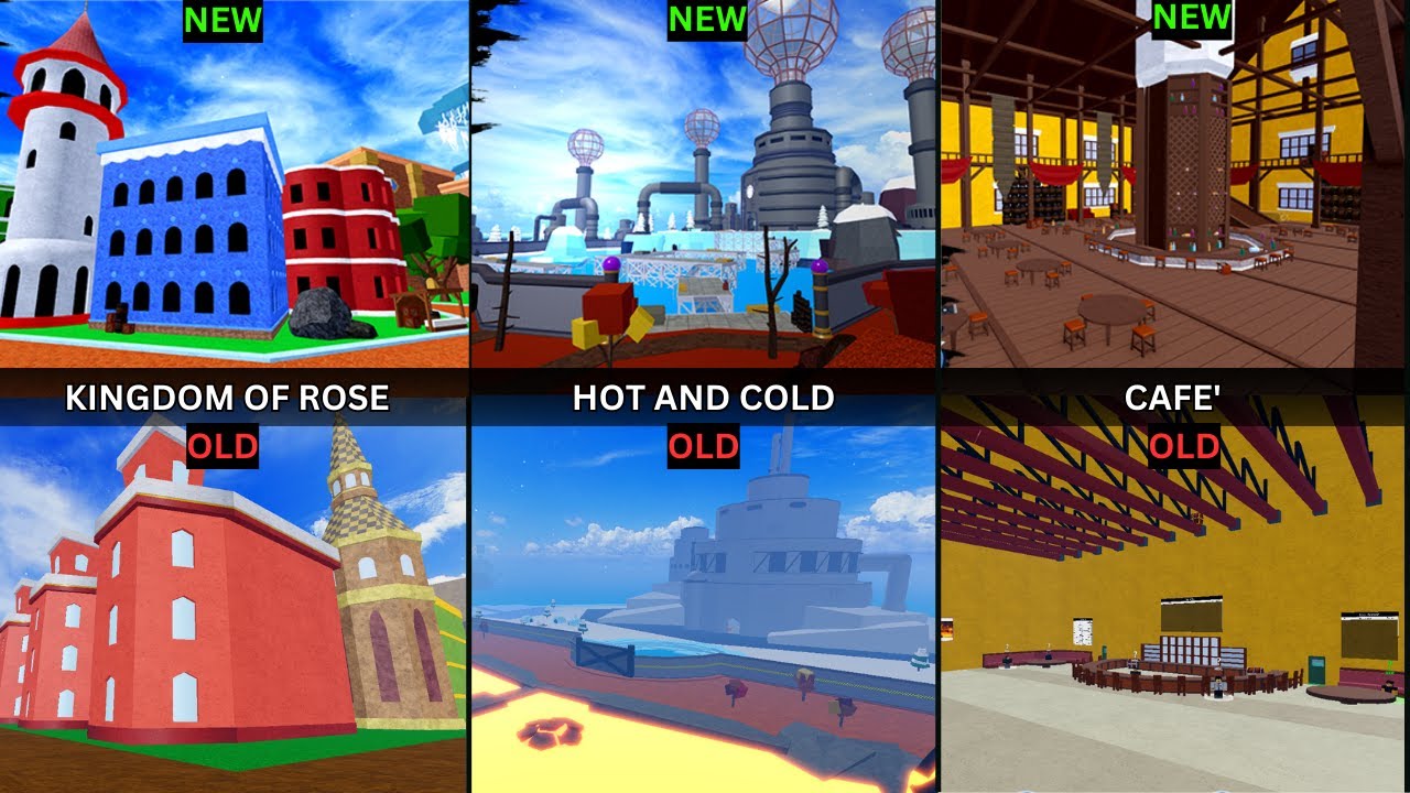 Blox Fruits Update 20 Old Vs New (Maps Version) 