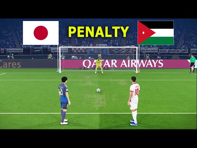 🔴Nhật Bản vs Jordan | Loạt sút luân lưu | Cúp châu Á 2026 Ả Rập Xê Út | Lối chơi PES