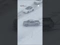 California Highway Patrol Pushes &amp; Pulls Cars Out of Snow