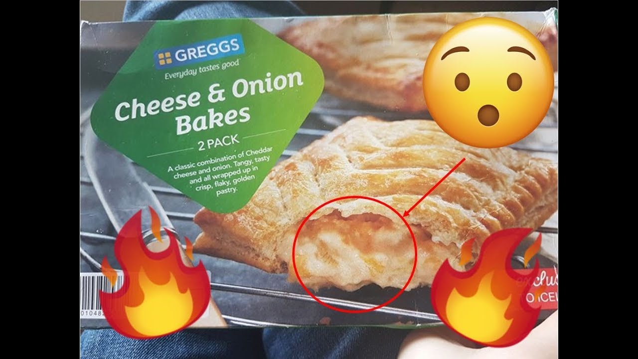 GREGGS REVIEWZ: Cheese and onion bake (Iceland) - YouTube