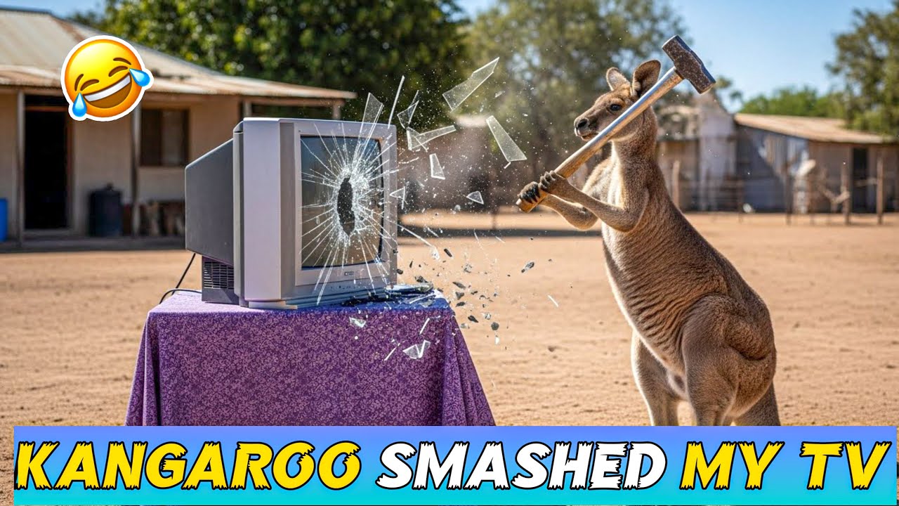 Kangaroo 🦘Smashed My Tv 📺😂 Funny 3D Animation 