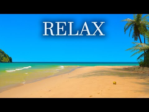 Flauta de Bambu - Tranquilizar a Mente com Música Calma e Cena de Praia - Sossegar a Alma