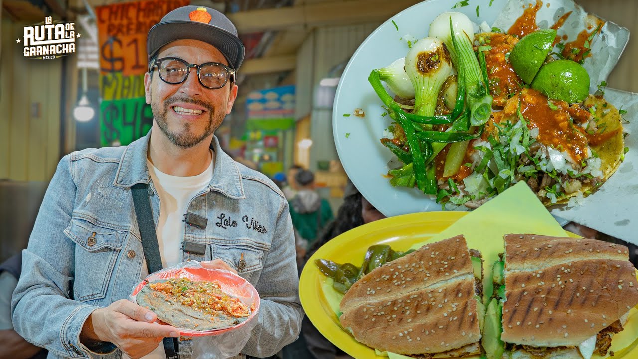 Probamos la MEJOR COMIDA de la MERCED: Tacos, tortas y quesadillas
