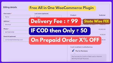 WooCommerce Delivery Fee, COD Fees, Prepaid Discount, State-Wise Delivery Fees — in One Tiny Plugin!