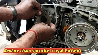 How to replace royal Enfield chain sprocket !!! बुलेट की चैन sprocket कैसे फिट करते हैं ? screenshot 5